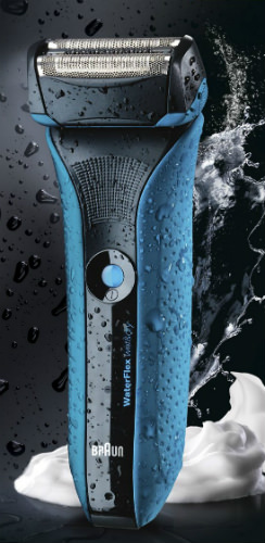 Braun Waterflex Blue wet and dry