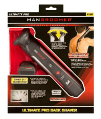 MANGROOMER Ultimate Pro Back Shaver 2 Interchangeable Attachment Shaving Heads