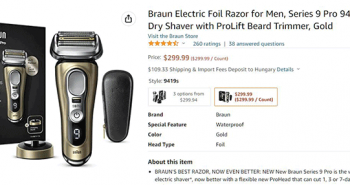 Sell shavers on Amazon FBA