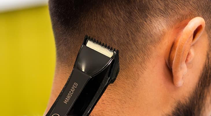 Manscaped on head